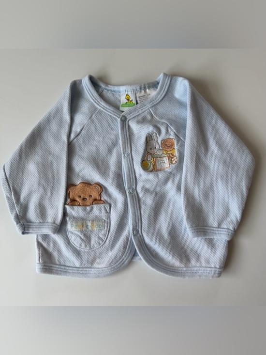 Sesame Street Other - Vintage 90s Sesame Street Light Blue Newborn Cotton Peek-A-Boo Top Size 0-3M